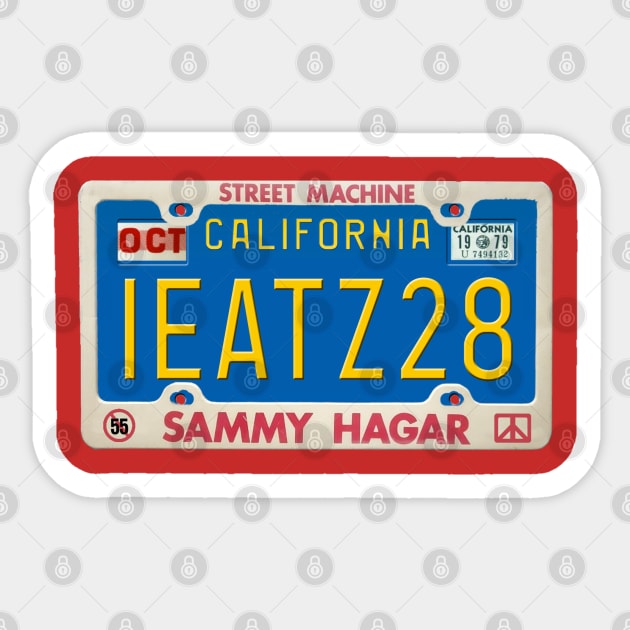 Sammy Hagar - Street Machine 1979 Sticker by RetroZest